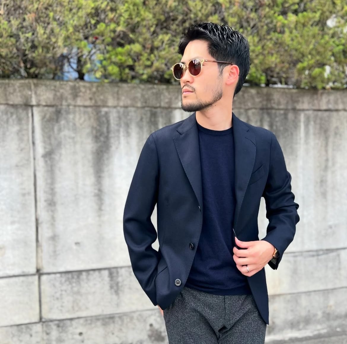 BOGLIOLI（ボリオリ） DOVER（ドーヴァー）ホップサック 3Bシングル