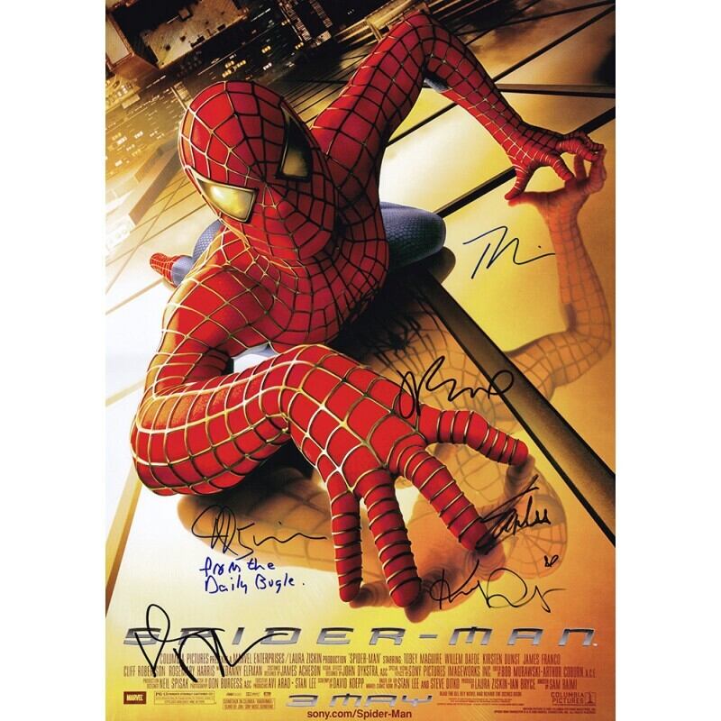 Spider-Man(スパイダーマン) 【6名直筆サイン入りミニポスター
