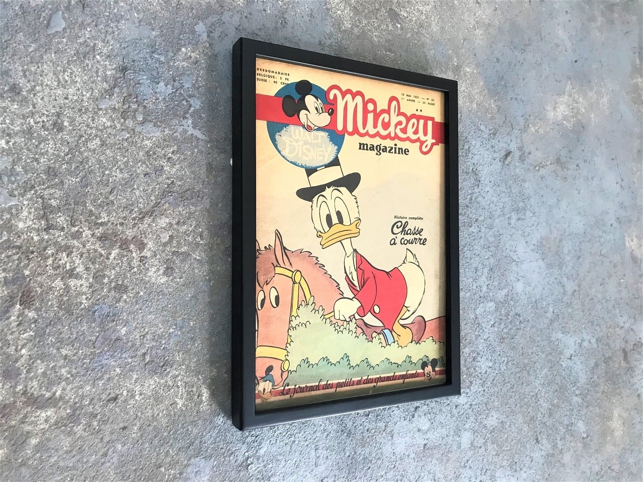 Mickey magazine 1951年 フランス ガリ板刷り