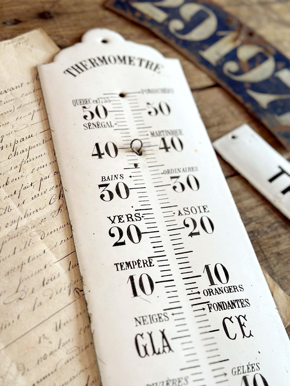 ホーロー文字入りプレート | Brocante de La Cocotte （フランス