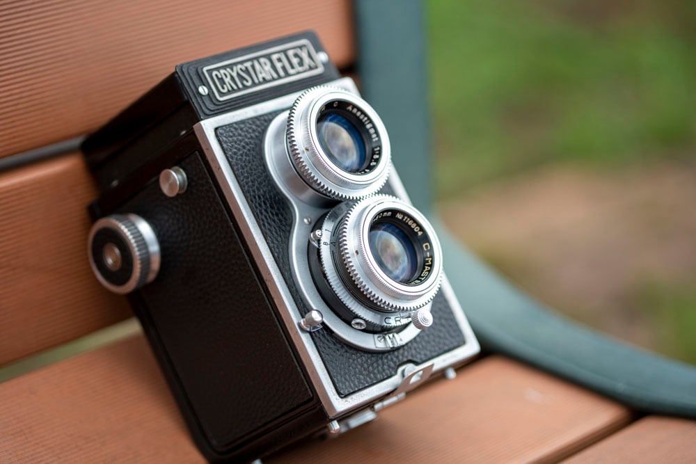 二眼レフカメラ CRYSTAR FLEX クリスターフレックス レンズキャップ