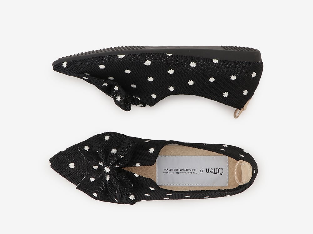 pointed-BUTTFEE / BLACK & IVORY | Offen