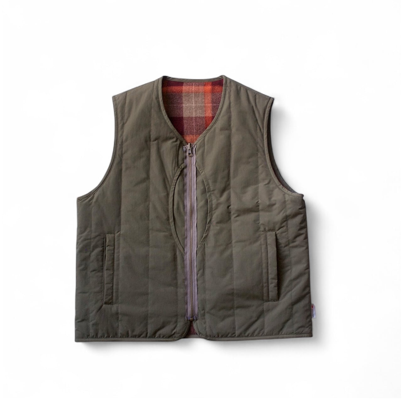 PWA, REFINE-WOOL CHK RV VEST | not wonder store