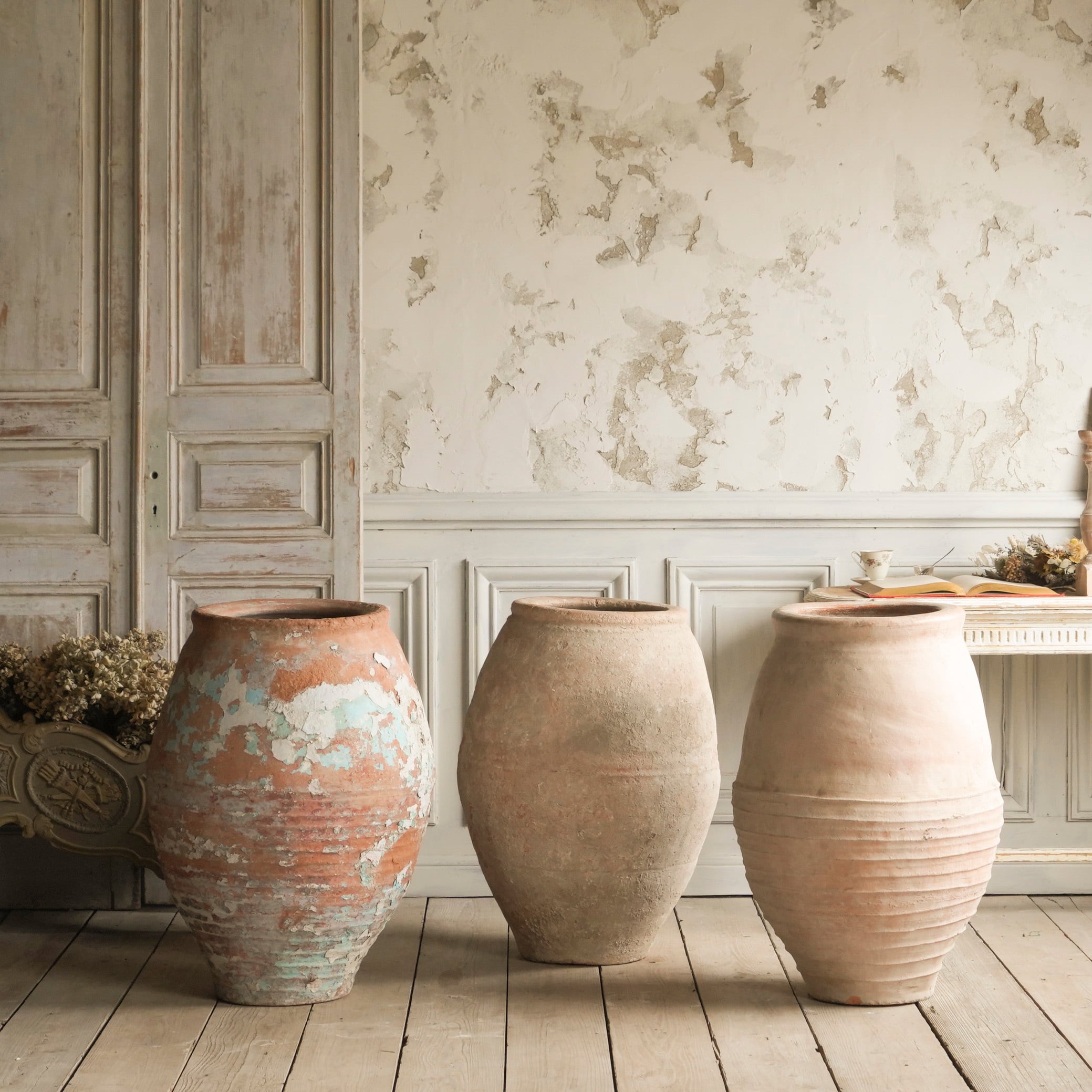 壺/アンティーク/ディスプレイ/ポット/ペイント/陶器/空間装飾/撮影