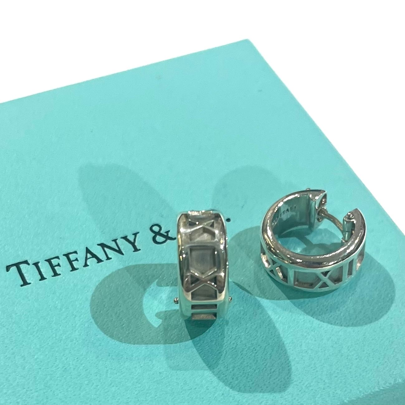 h892 オールド ティファニー 1995 アトラス フープ ピアス 925