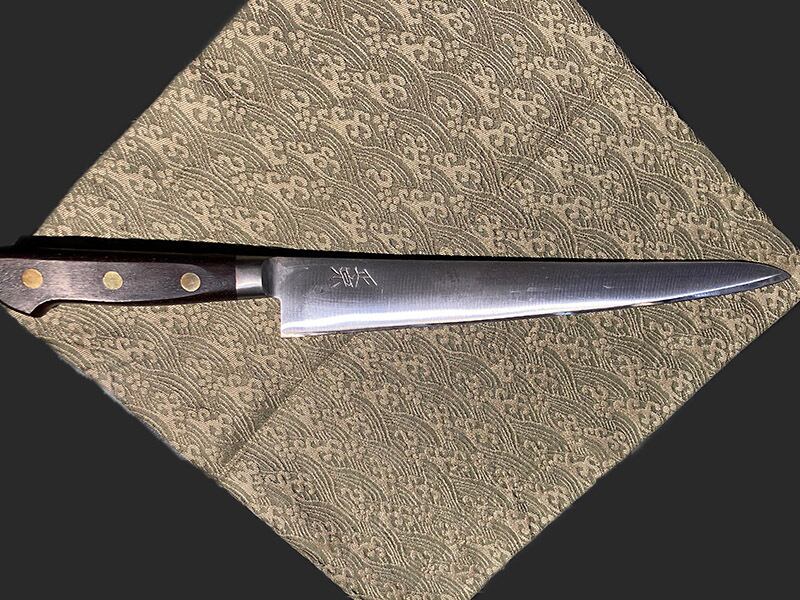 正宗工芸美術製作所 柳刃包丁 正宗二十四代綱廣作 柳