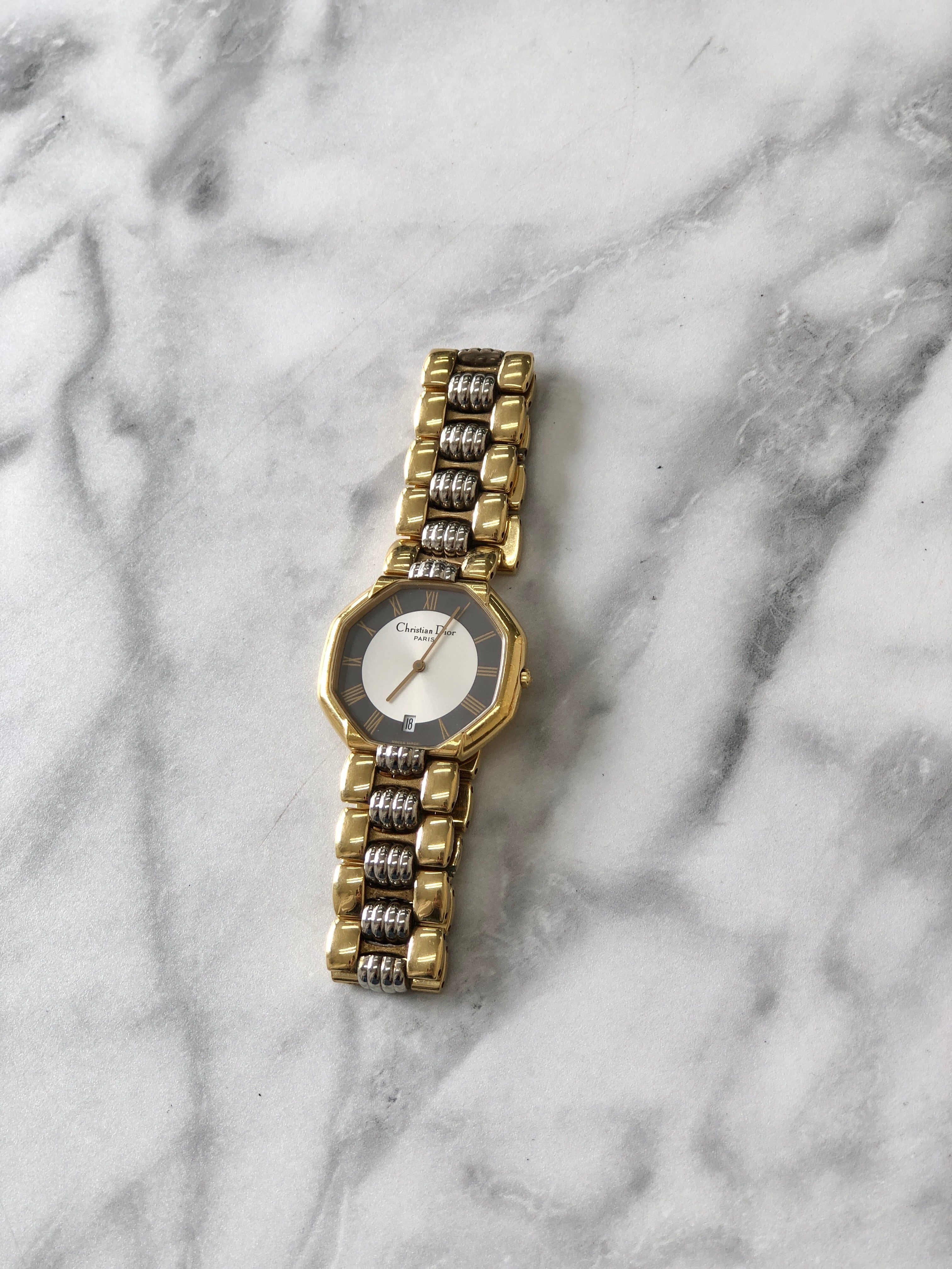 Christian Dior ディオール オクタゴン クォーツ 腕時計 45134