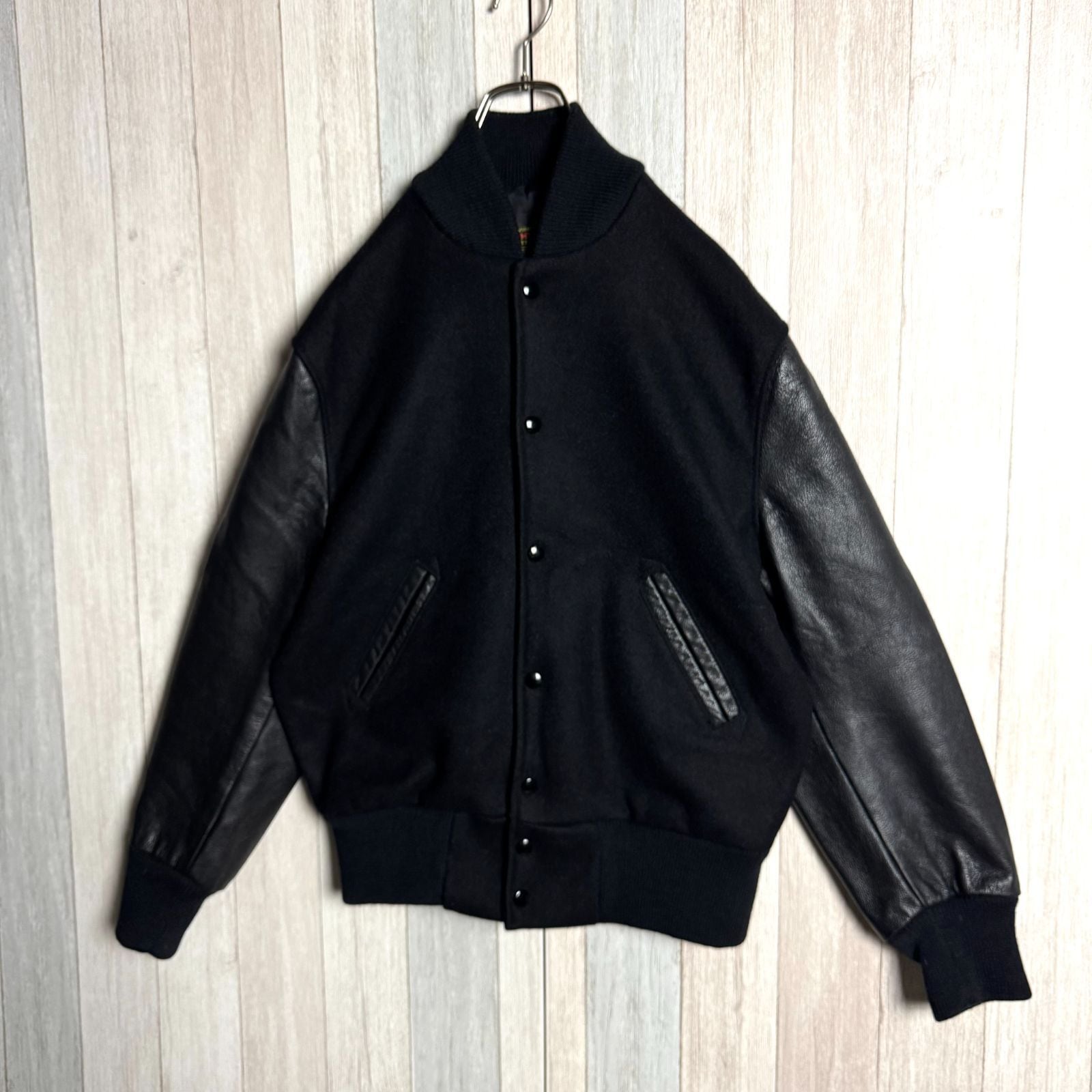 USA製 SKOOKUM スクーカム アワードジャケット 袖レザースタジャン