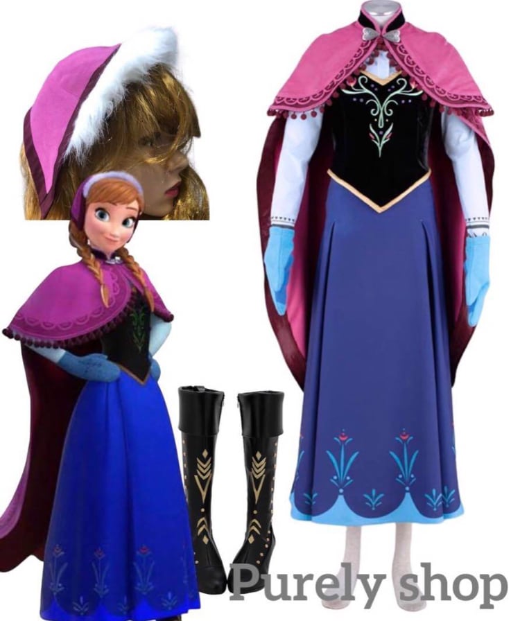 ディズニー アナと雪の女王 雪山アナ ドレス Dハロ 仮装 衣装