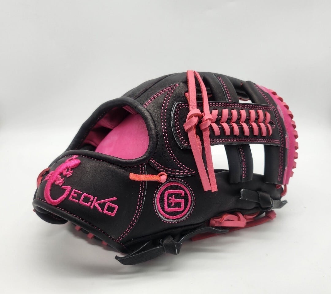 現品限り GECKO ブラック×ピンク 内野手用 11.5インチ 平裏ピンク US
