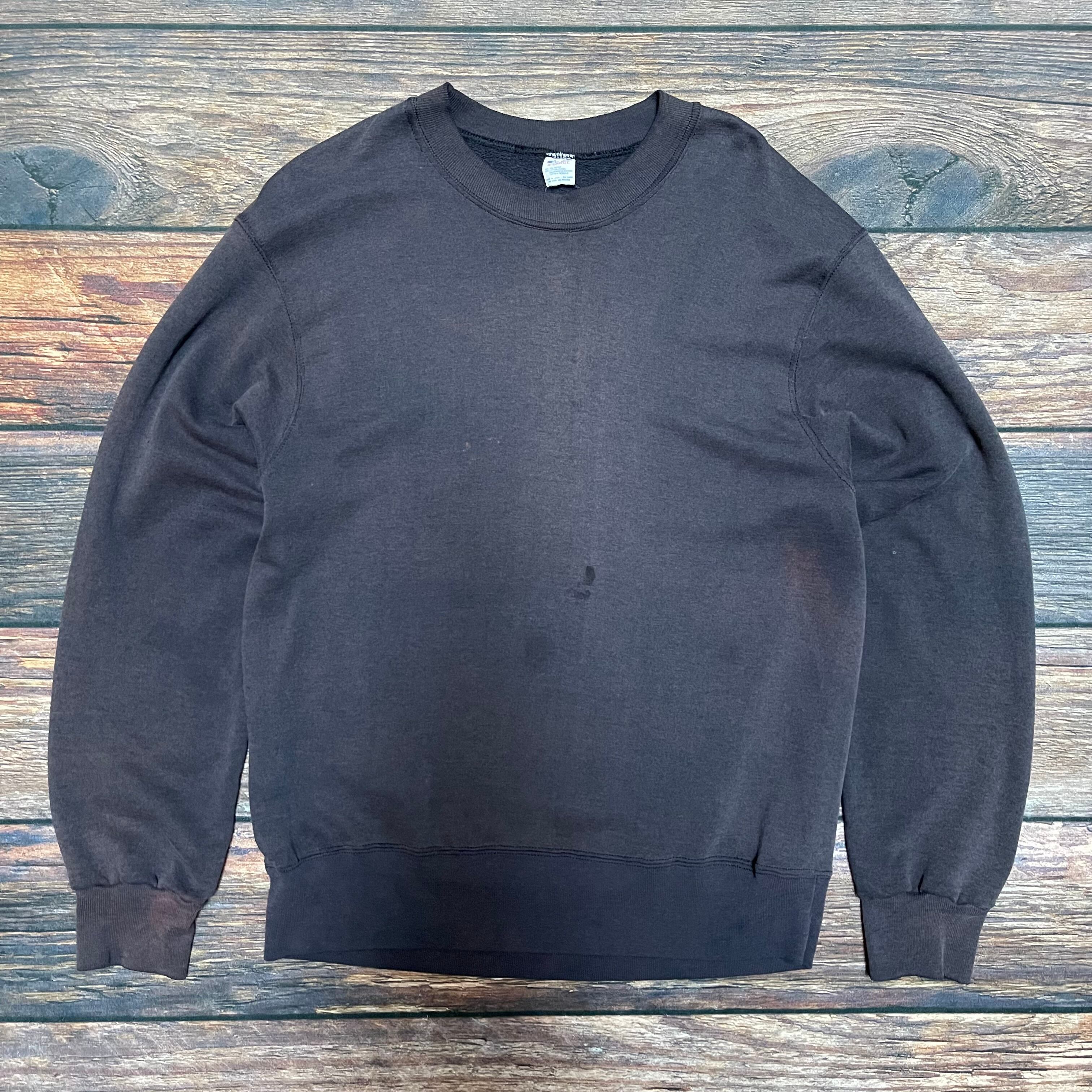 80's USA製 チャンピオン スウェット XL スミ黒 フェード◎ | 古着屋DIGDIG