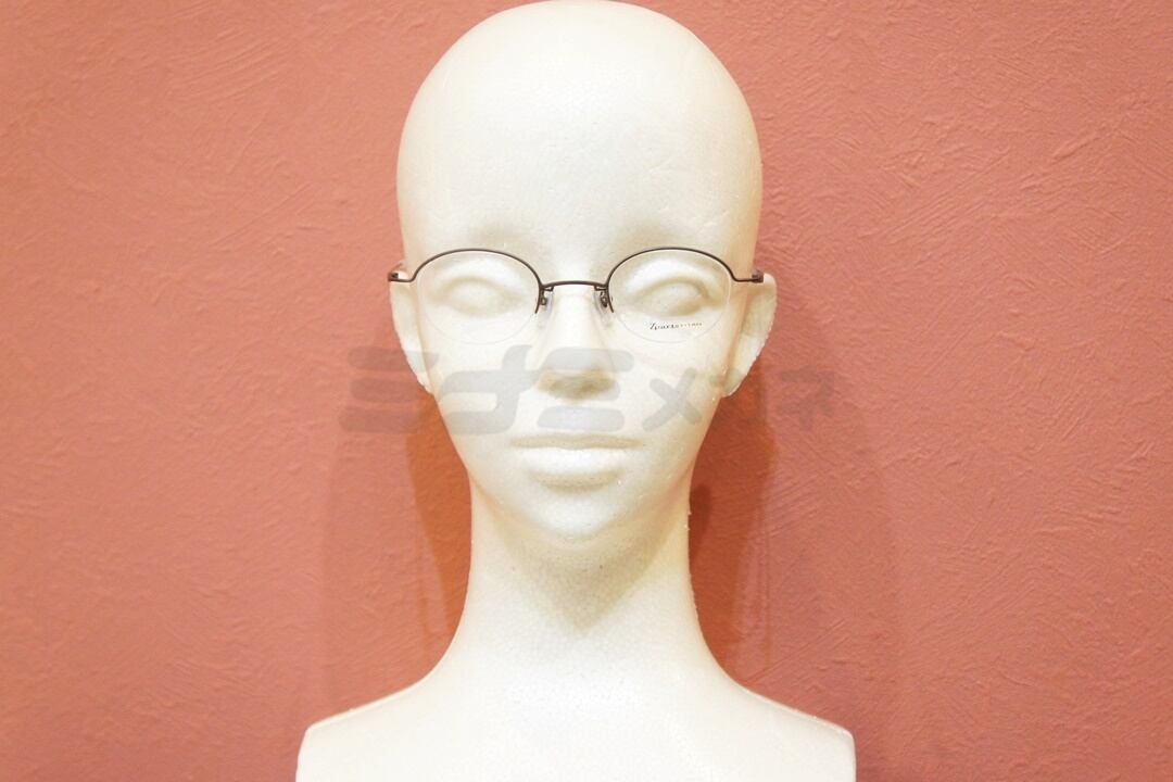 妻夫木聡さん着用】Zparts メガネ Z-108 Col.BRIP オーバル ハーフリム