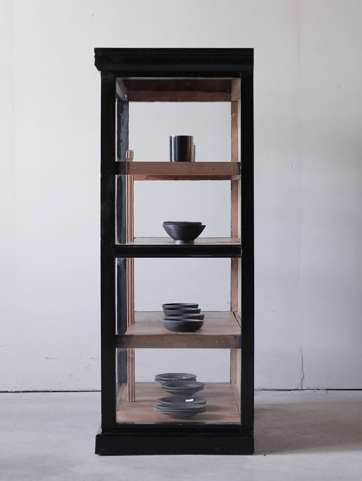 ショーケース 黒 | アルドマ 古道具・古家具・アンティーク