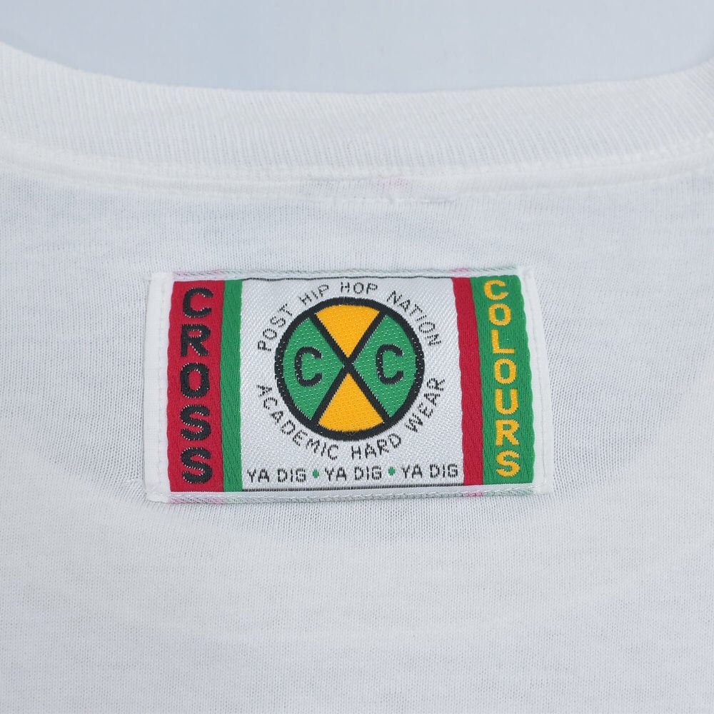 90s CROSS COLOURS クロスカラーズ ONE グラフィックプリント Tシャツ