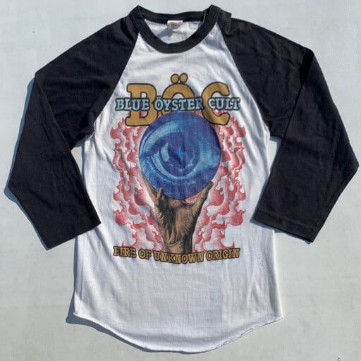 80's BLUE OYSTER CULT ブルーオイスターカルト ツアーTシャツ 7分袖