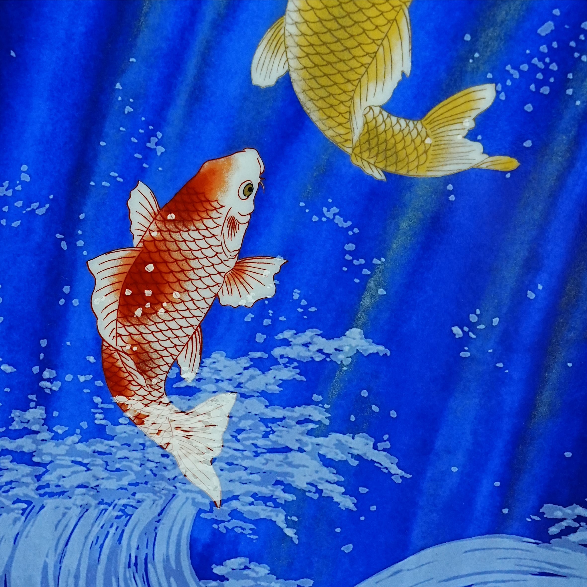 鯉の瀧昇り ミニ陶額 | 金龍窯 有田焼通販 online shop