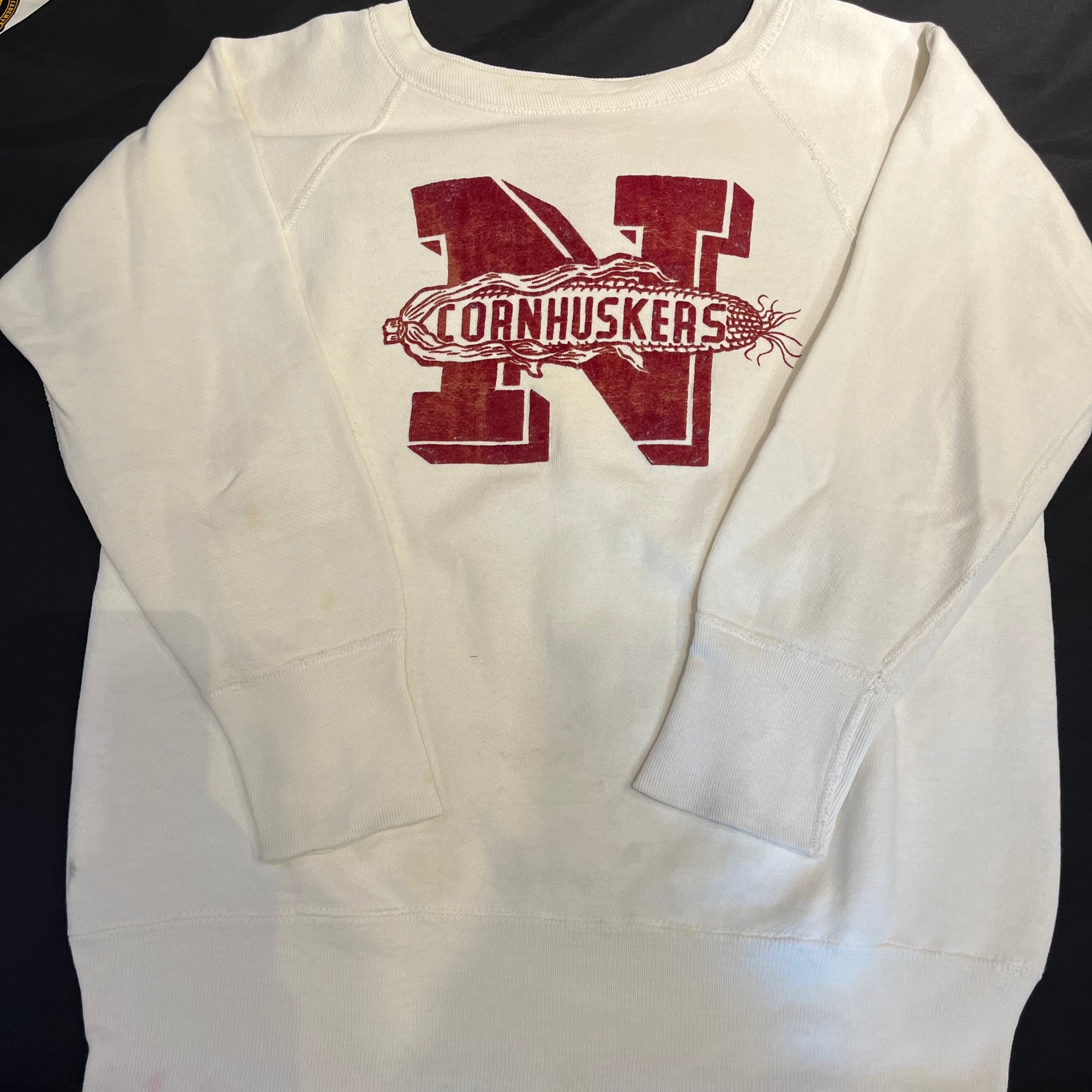 50s 60s vintage sweat ヴィンテージ スウェット フロッキープリント