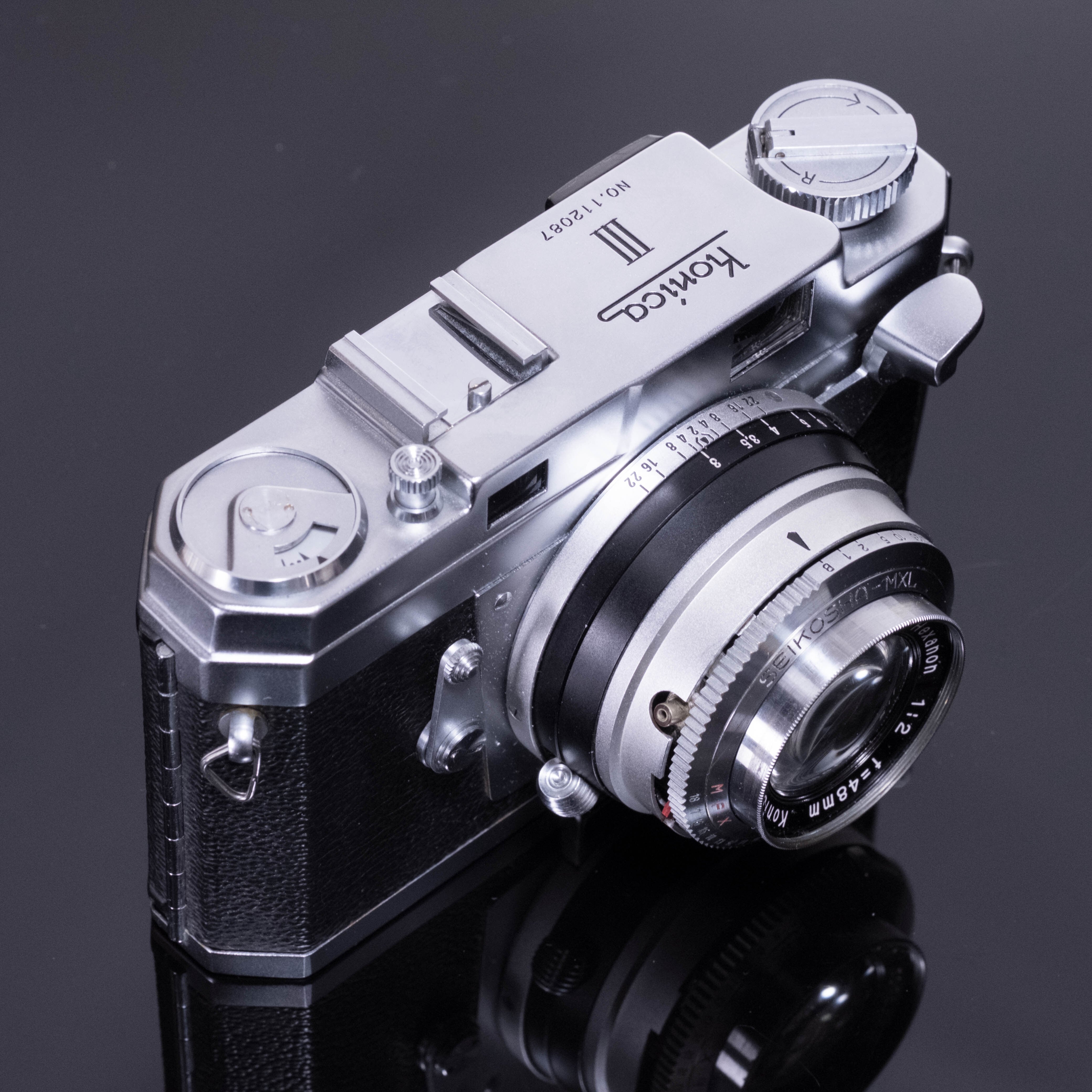Konica Ⅲ MXL Konishiroku Hexanon 1:2 48mm レンズ【ランクB コニカ
