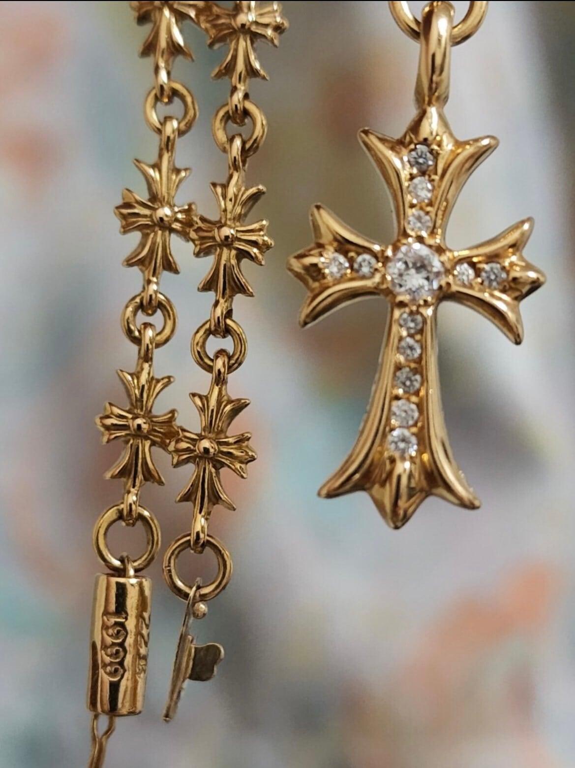 CHROME HEARTS クロムハーツ 22K タイニーE CHプラス タイニーファット