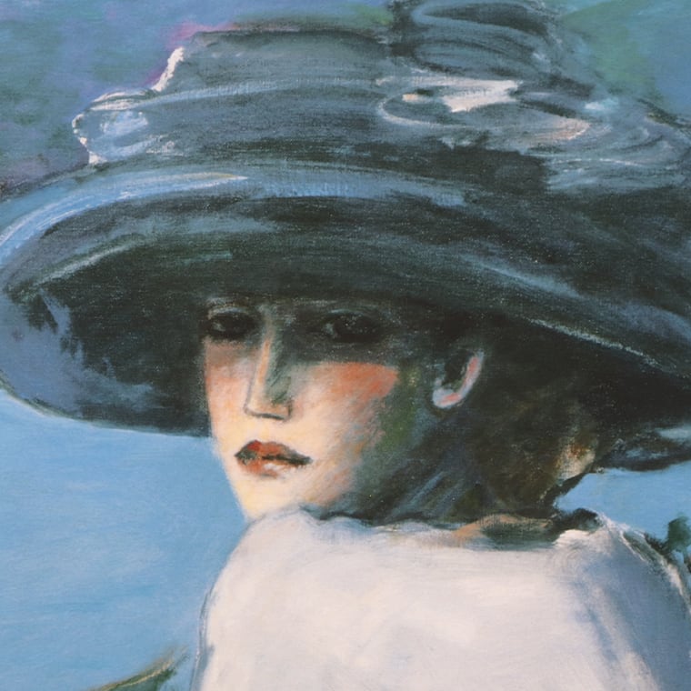 カシニョールCassigneul「過ぎ去りし夢」 ジグレー版画用紙の額装品