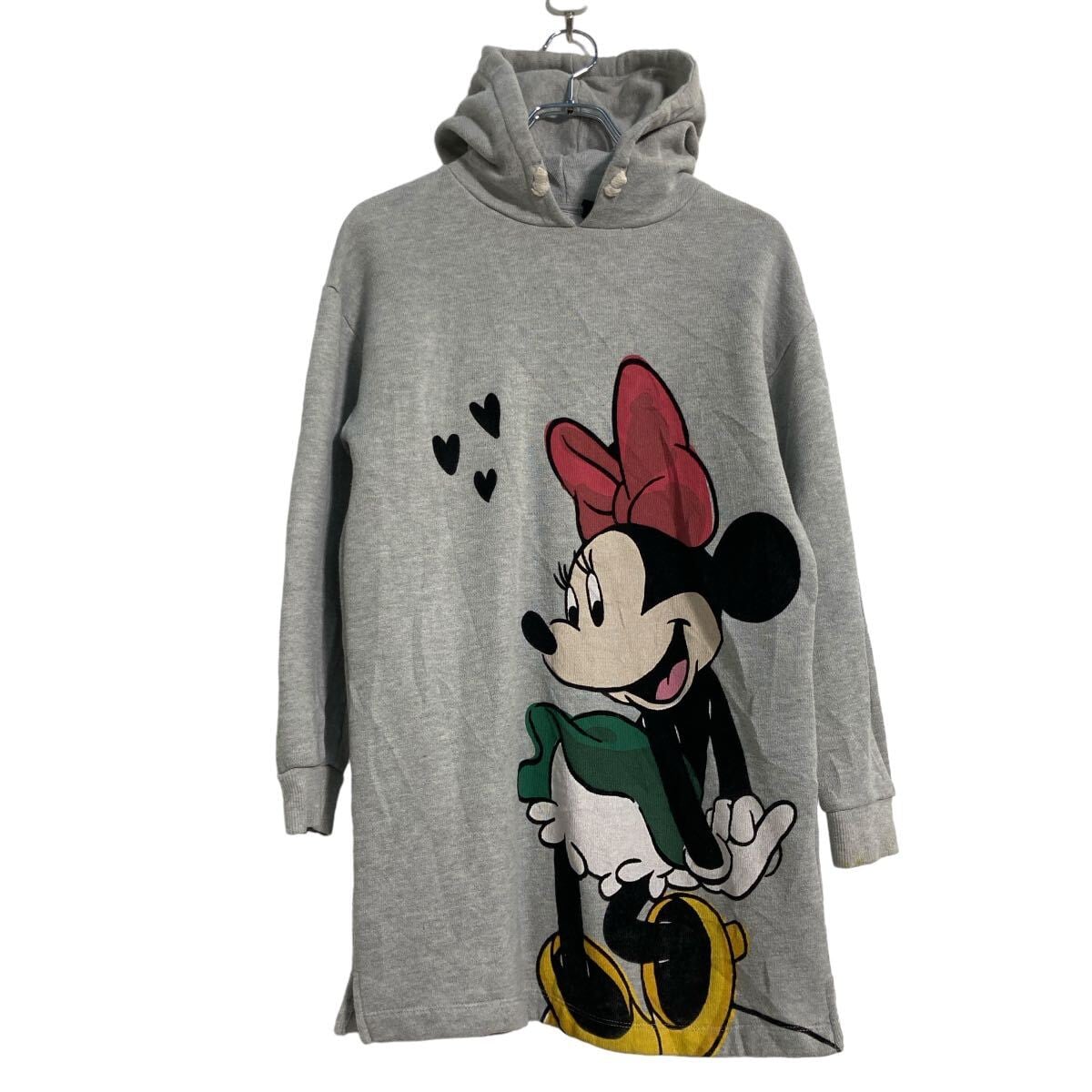 DISNEY キャラクター スウェット パーカー レディース S〜 グレー
