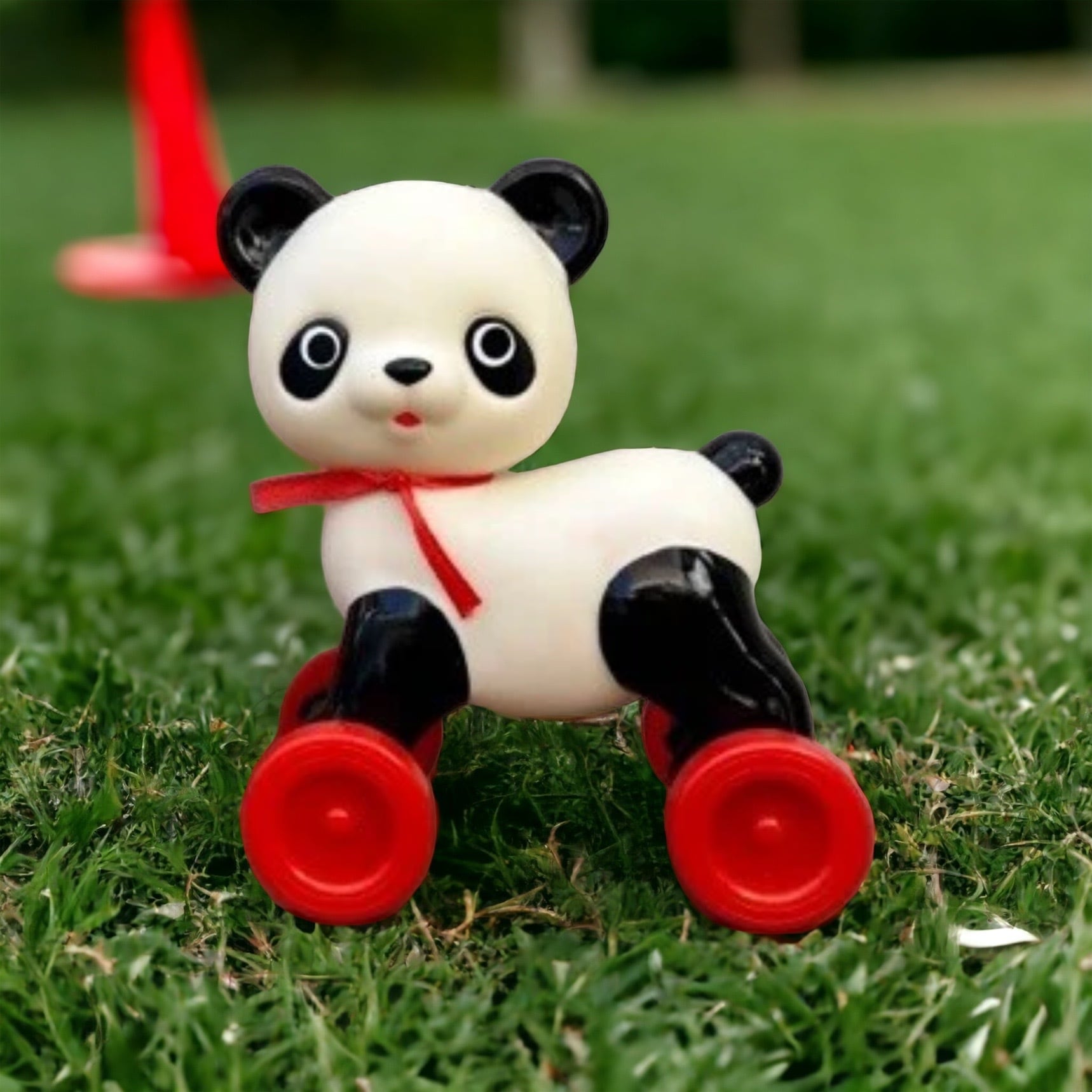 KODAMA TOY | 復刻『車輪付きせっちゃんパンダ』 ソフビ | Flune