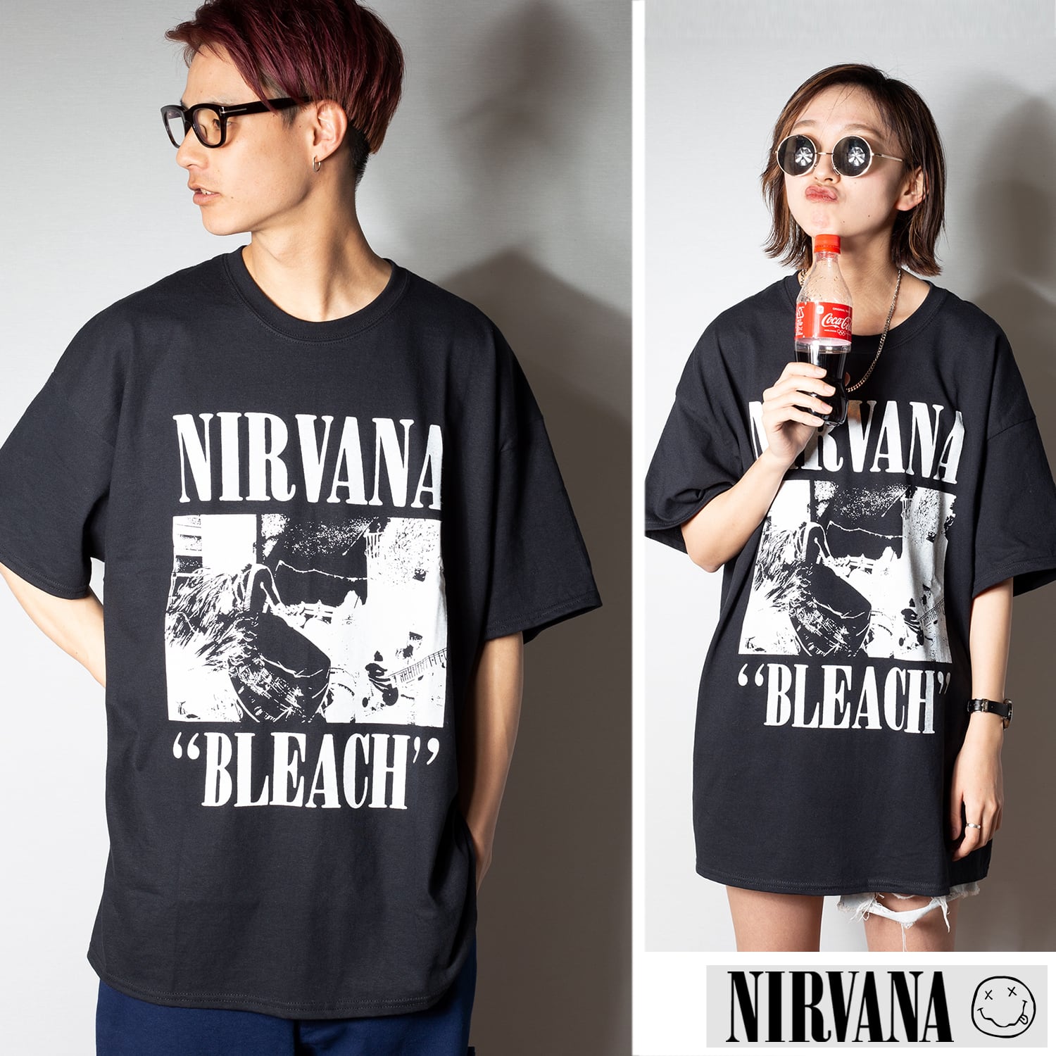 NIRVANA ニルヴァーナ 「BLEACH」 Tシャツ【GILDAN】--- KURT COBAIN