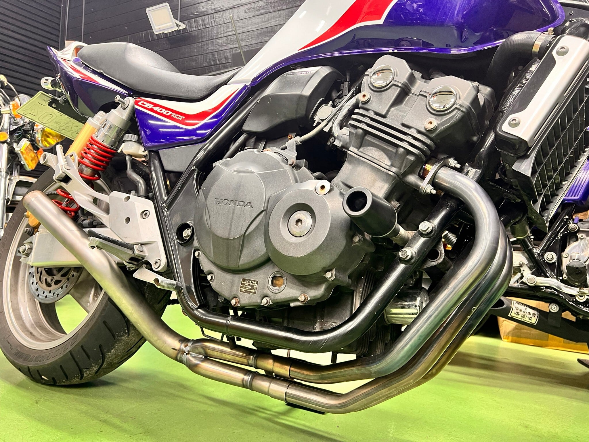 CB400SF NC42 【飛燕】 無地 4-2-1 オリジナルマフラー サイレンサー