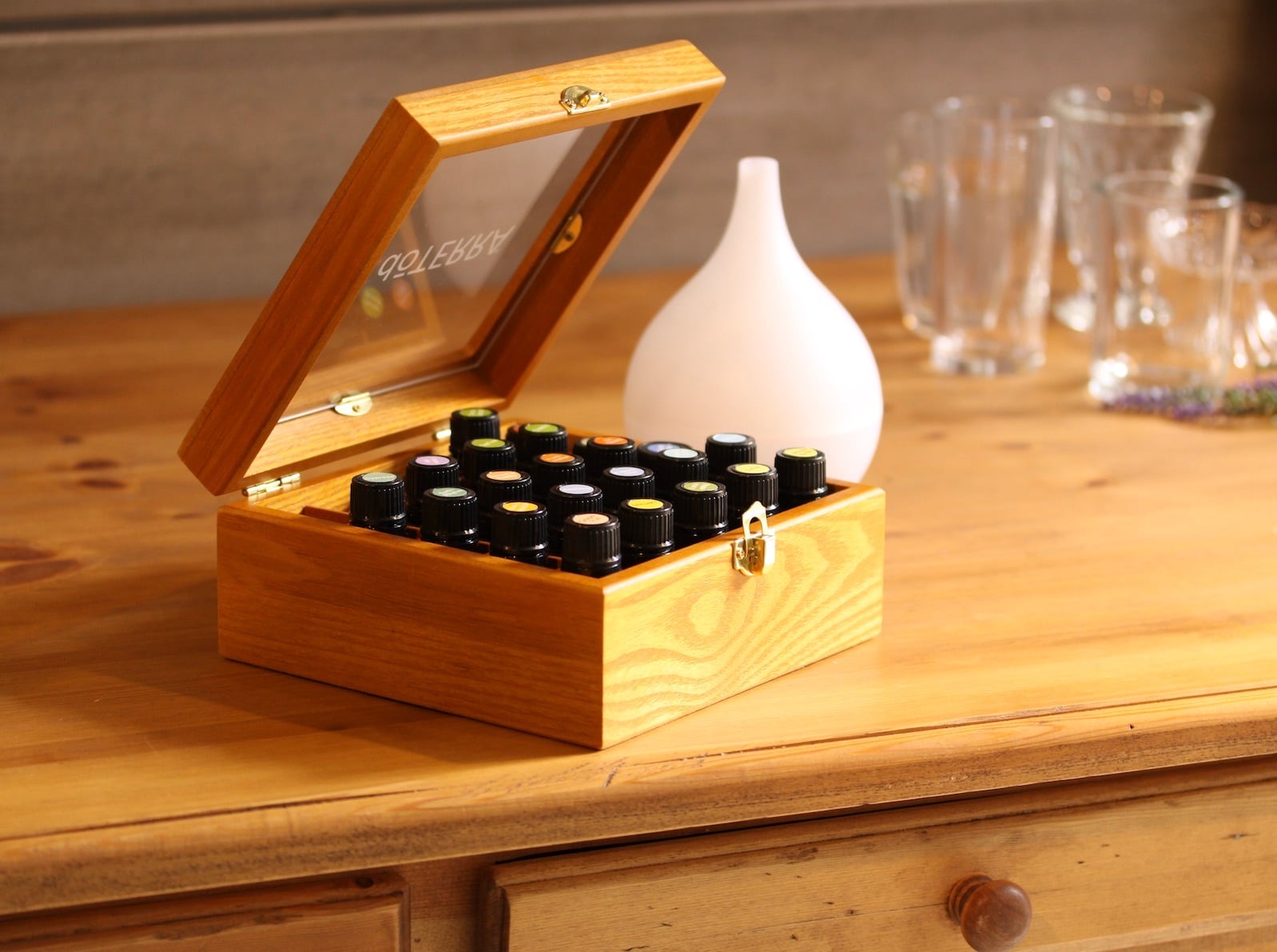 ドテラエッセンシャルオイル 41本セット 木製ボックス付き