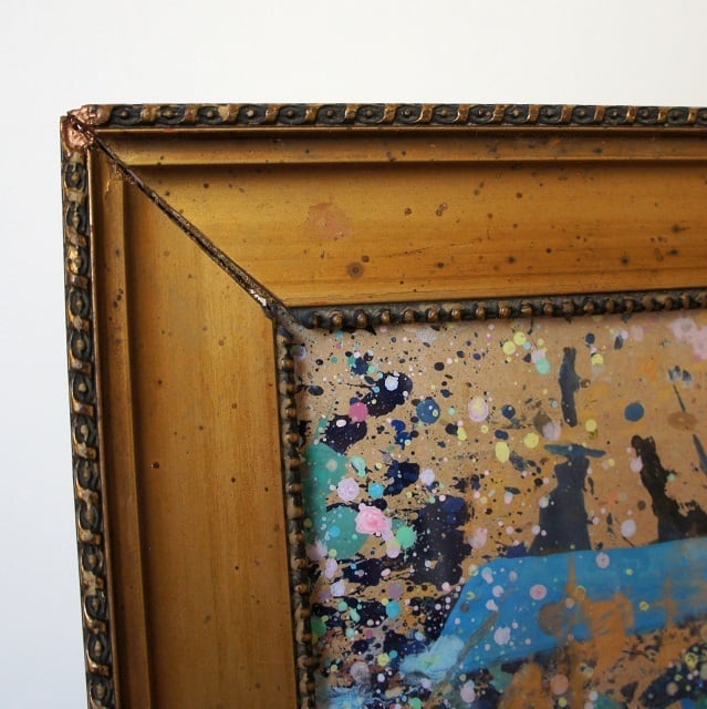 無題」 段ボールにアクリル * 現代美術 アート作品 アンティーク