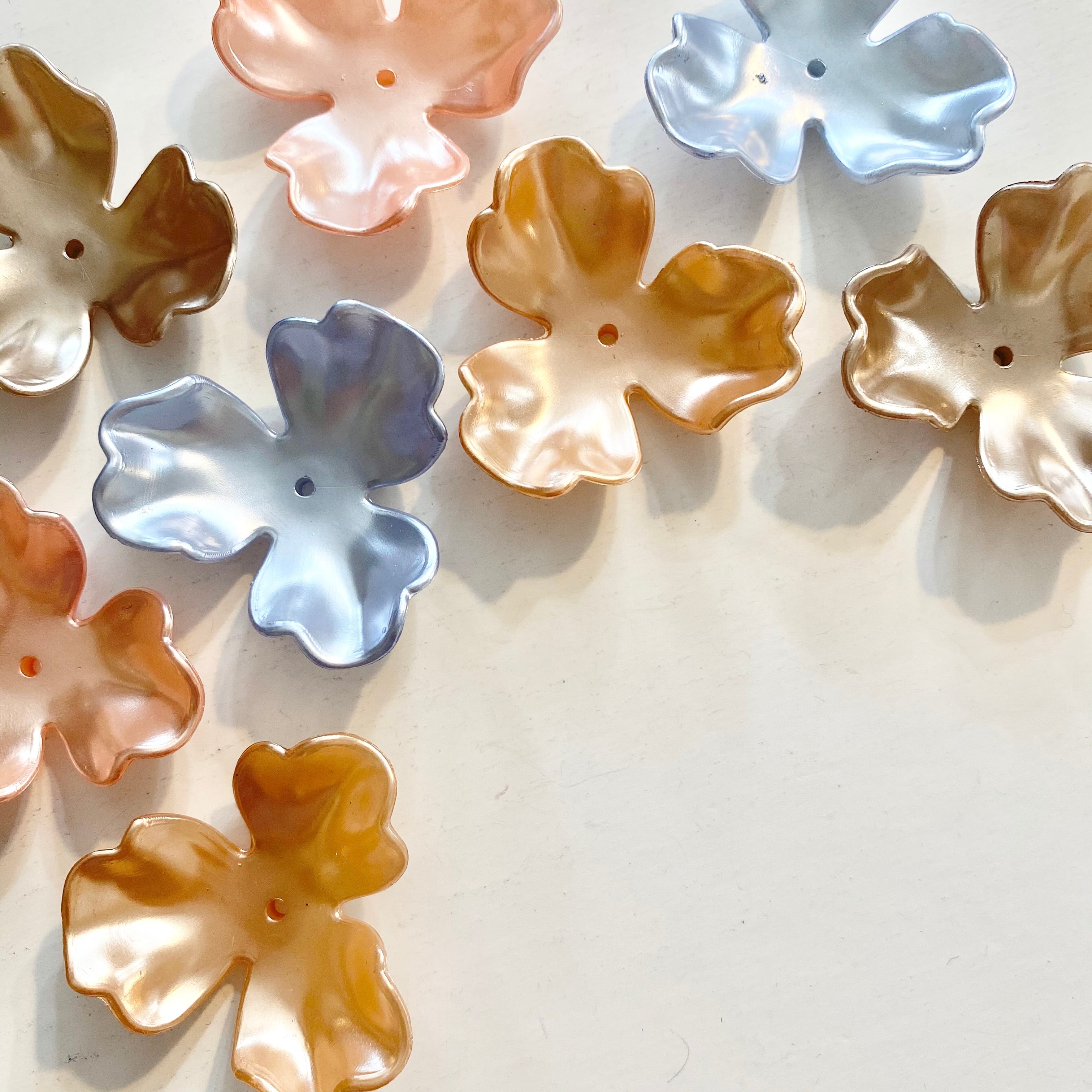 パールカラーアクリルフラワーパーツ FL-10.11.12.13.14 | PartsJardin