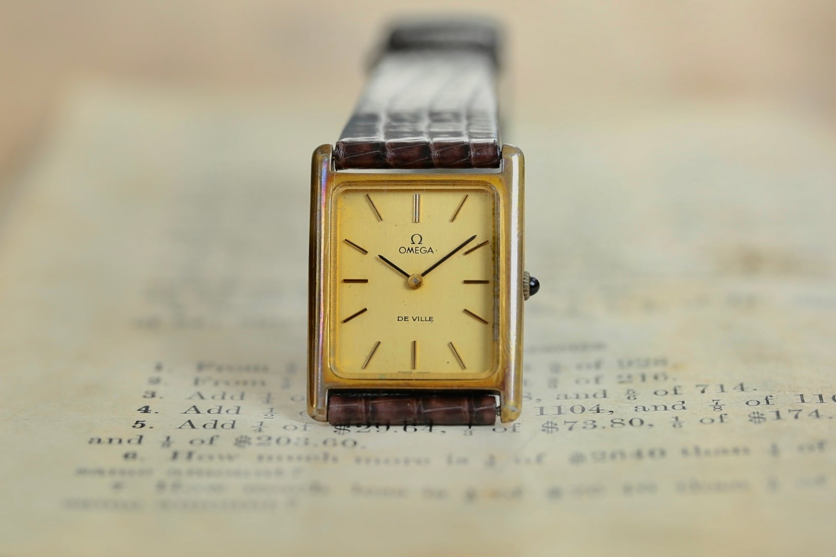 OMEGA】 1978年製 デヴィル タンク型 H型レクタンギュラー バー