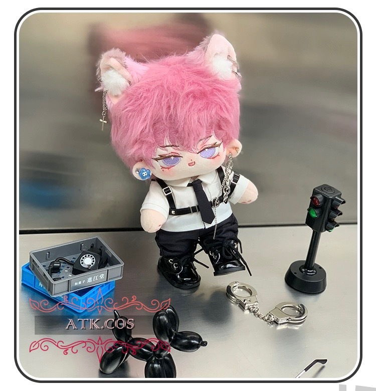 ATK.COS】d077 20cm ぬいぐるみ服 スーツ チェン シャツ ベスト