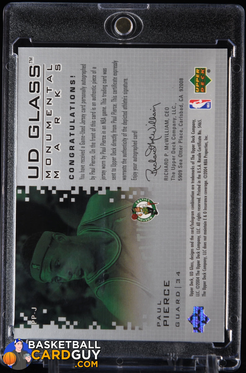 NBA UD BLACK 9/15 Paul Pierce 直筆サインカード NBA UD BLACK 9/15