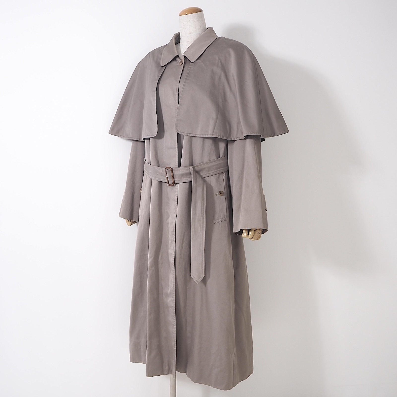 バーバリー Burberrys ライナー付 ケープ コート 11 グレージュ