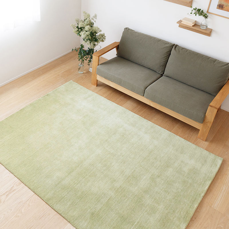 赤ちゃんや子供にも安心 天然素材の厚手ウールラグ [ハグみじゅうたん