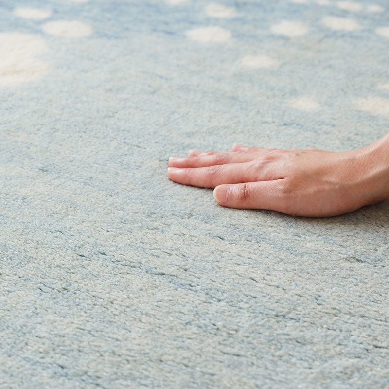 ウールの手織り絨毯 [ ハグみじゅうたん ] ておりPremium / HR4031