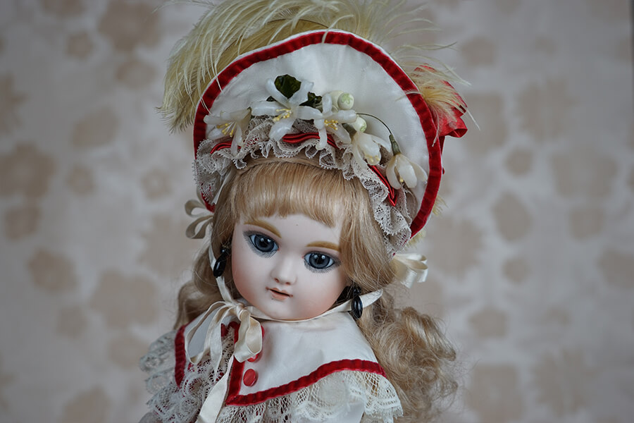 ようこ ビスクドール エデン べべ ホワイト ドレス ボネ 箱 証明書