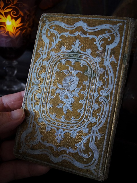 西洋アンティーク フランス 19世紀 美しい表紙の文学本 ／古書 古本