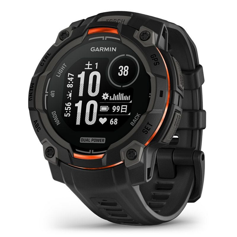 GARMIN Instinct 3 Dual Power 45mm Black ガーミン インスティンクト