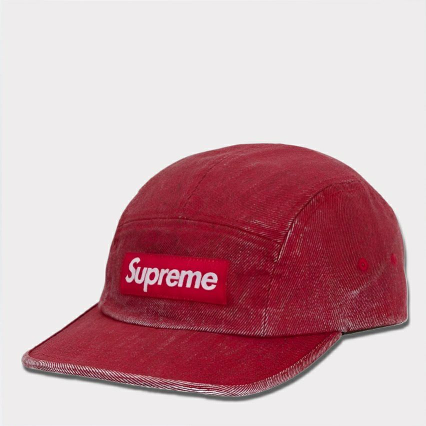 Supreme シュプリーム 2024SS Coated Denim Camp Cap コーテッドデニム
