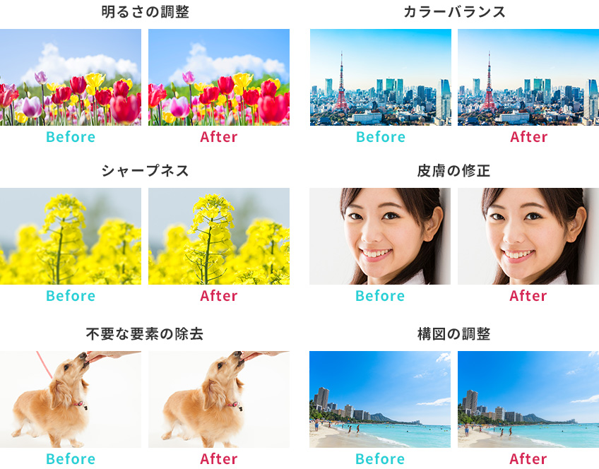 パターン別】写真レタッチの方法まとめ【Photoshop】 | 東京の