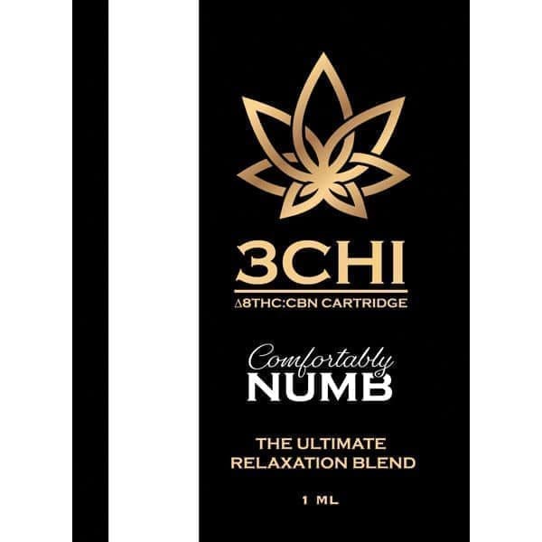 Shop 3Chi Comfortably Numb Vape Cartridge (1:1 Blend of CBN