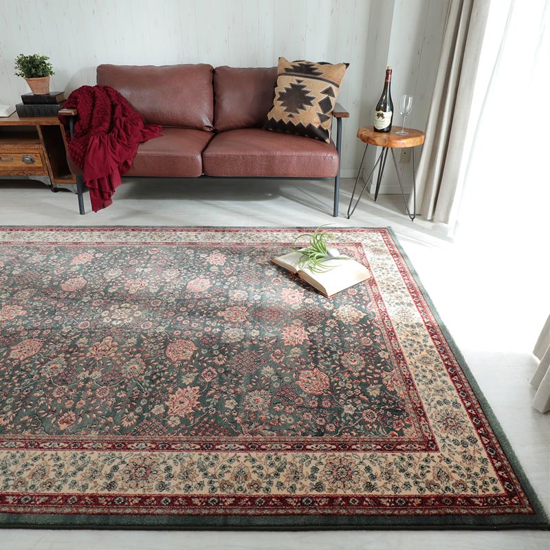 ウール100％！吸湿性に優れたベルギー産ウィルトン織ラグ『ヴァンス