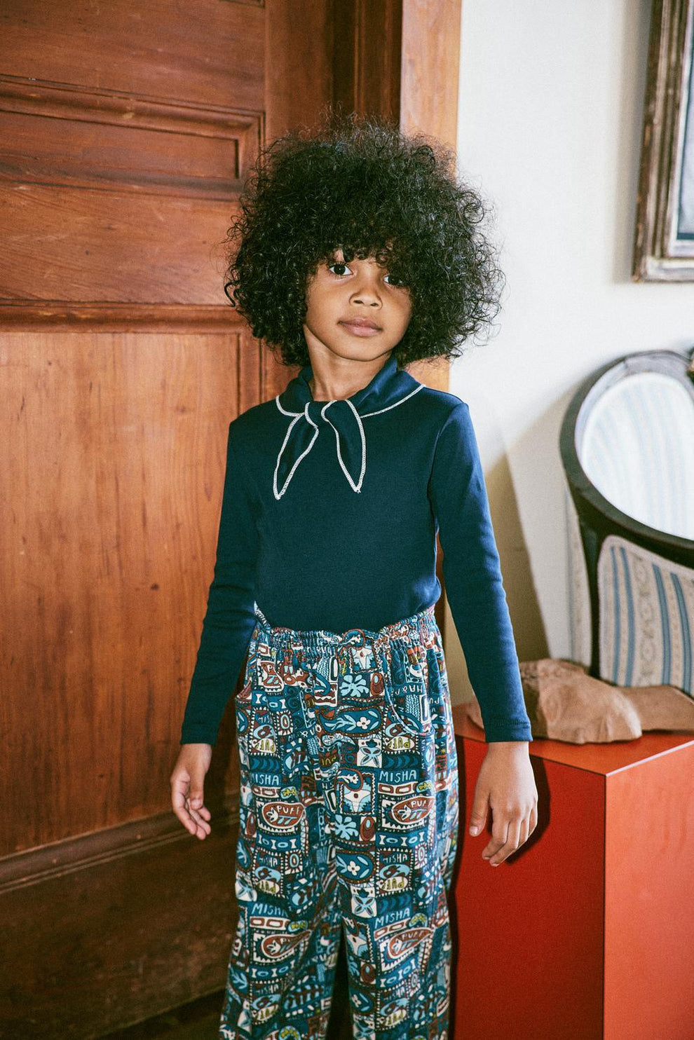 Misha & Puff Scout Kid's Top Ink Pima Cotton | BIEN BIEN