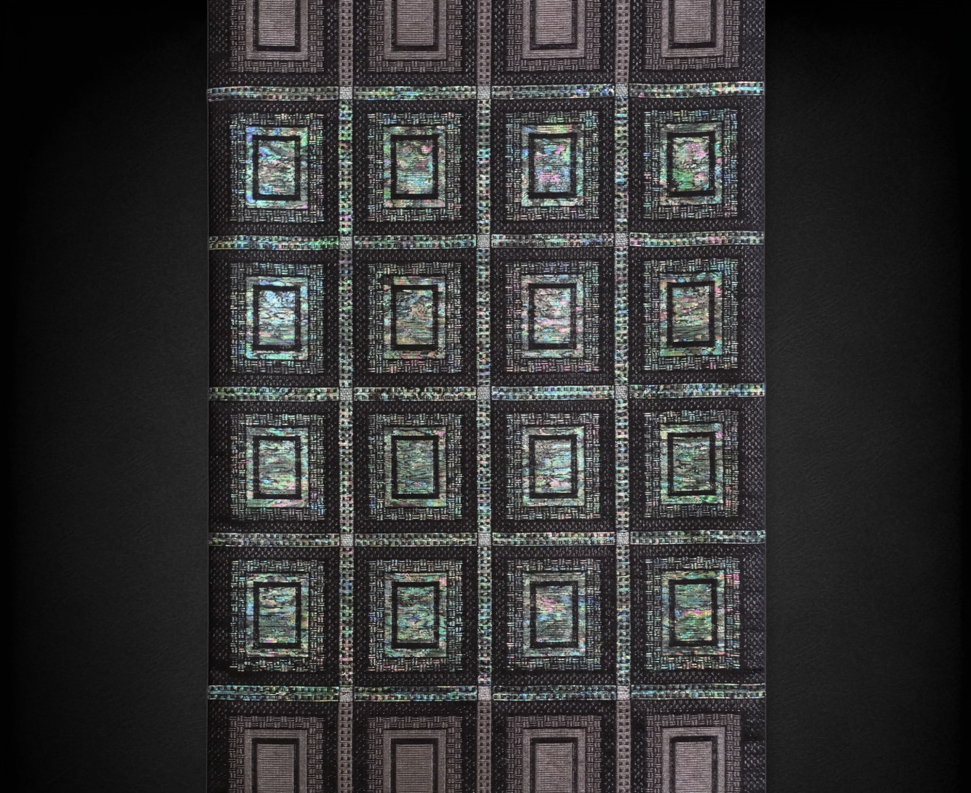 誉田屋源兵衛 袋帯 本螺鈿 綺羅織璃 石畳格子 | 帯ときもの やまぐち