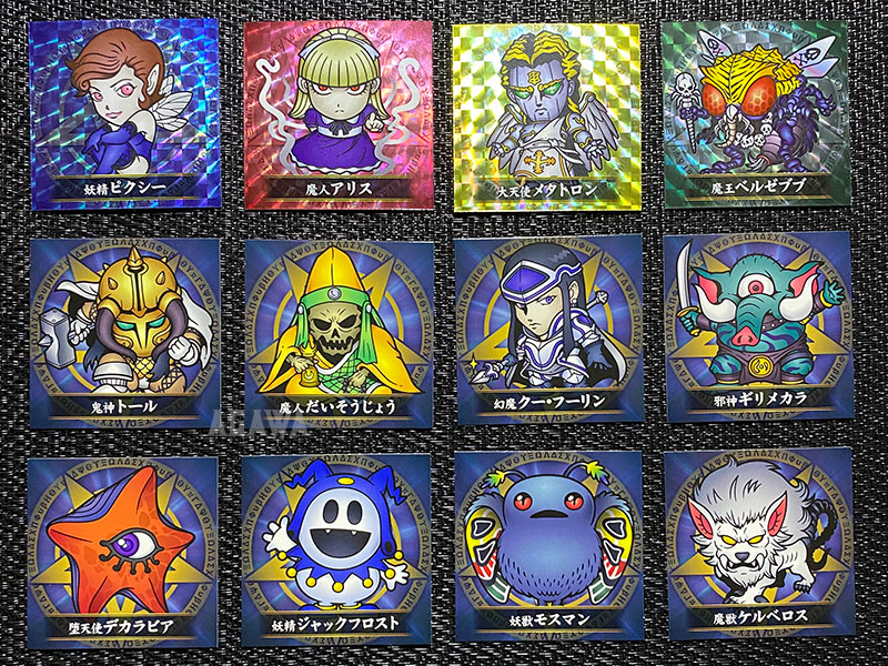 真・女神転生 悪魔召喚シール 全12種（墓場の画廊） ｜ シール