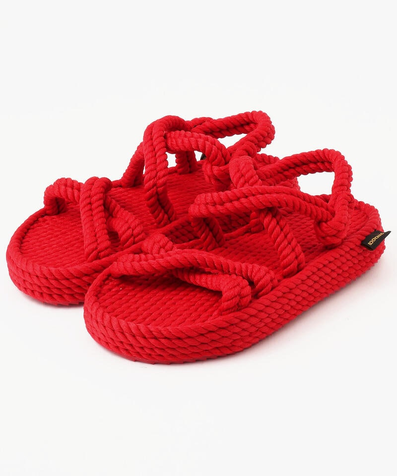 BOHONOMAD】タヒチ プラットフォーム/レッド/サンダル メンズ