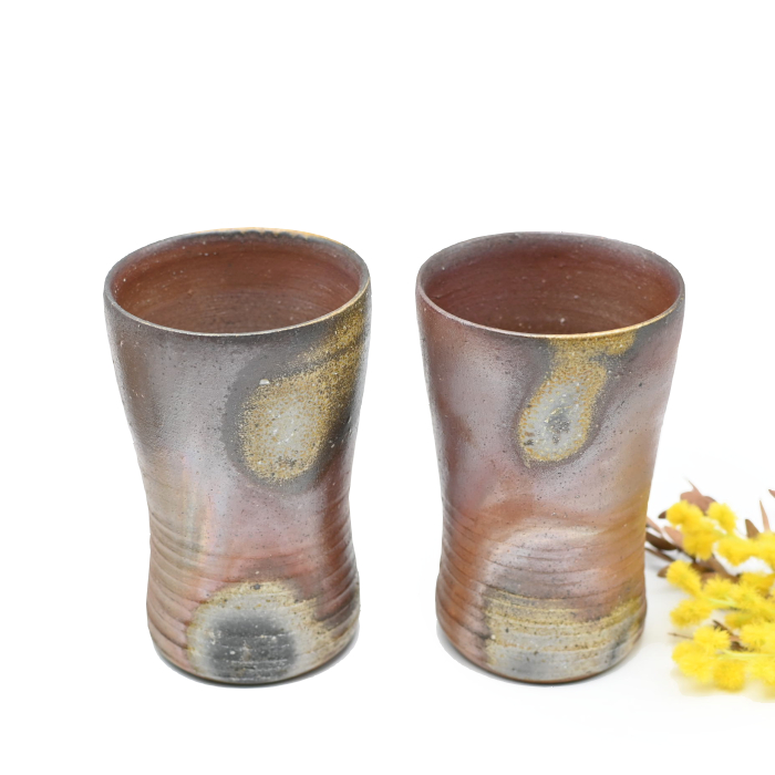 備前焼ビアマグカップセット作家：中居 靖 - 備前焼通販ギャラリー