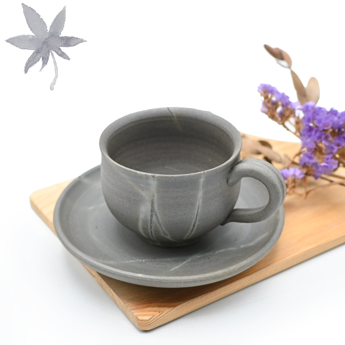 備前焼青備前紅葉コーヒーセット作家：延原 勝志 - 備前焼通販